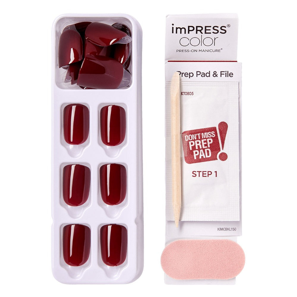 Kiss imPRESS Color Press On Manicure I'm Not A Cinna 30's - Easy Pharmacy LLC