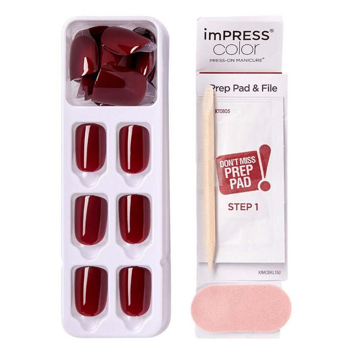 Kiss imPRESS Color Press On Manicure I'm Not A Cinna 30's - Easy Pharmacy LLC