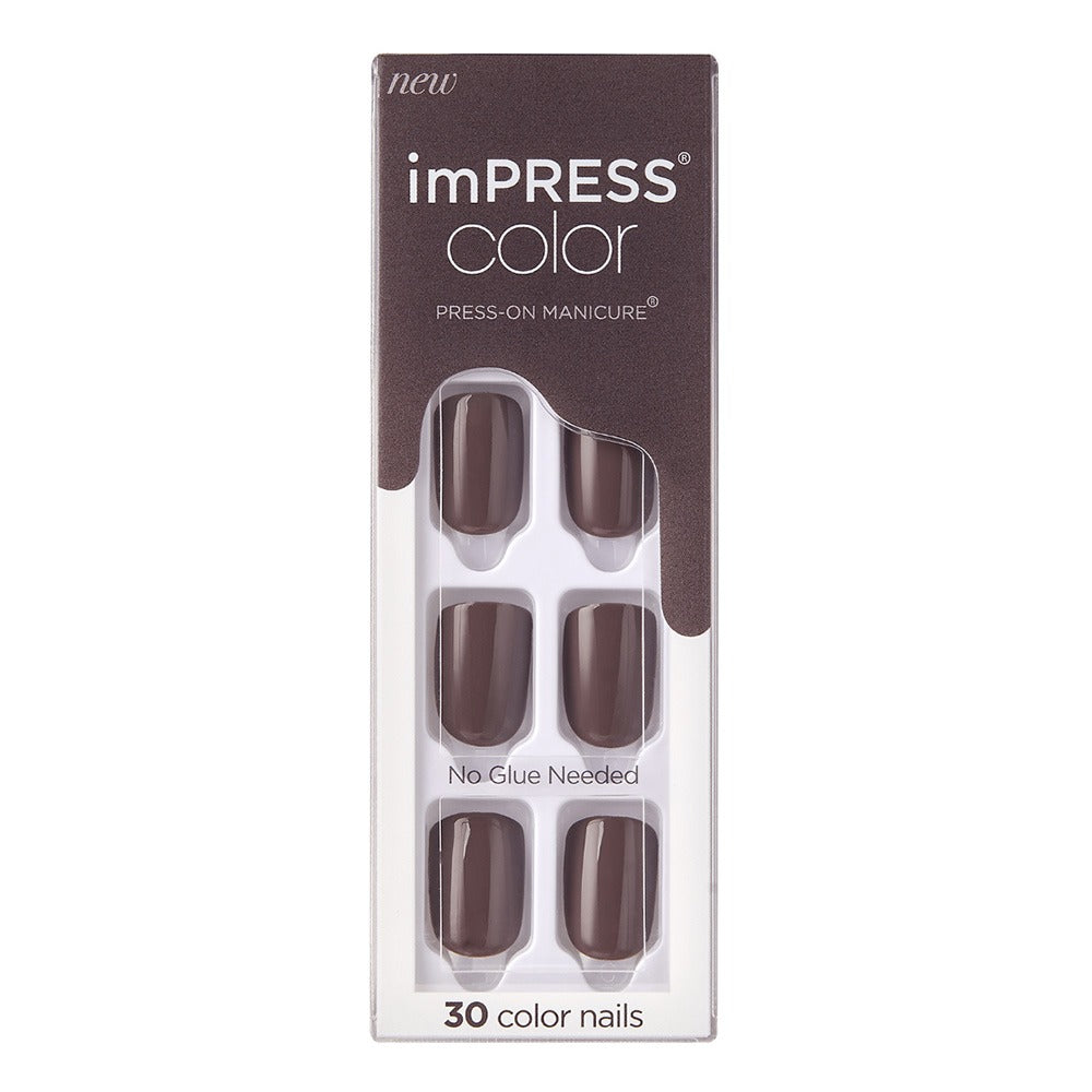 Kiss imPRESS Color Press On Manicure Try Gray 30's - Easy Pharmacy LLC