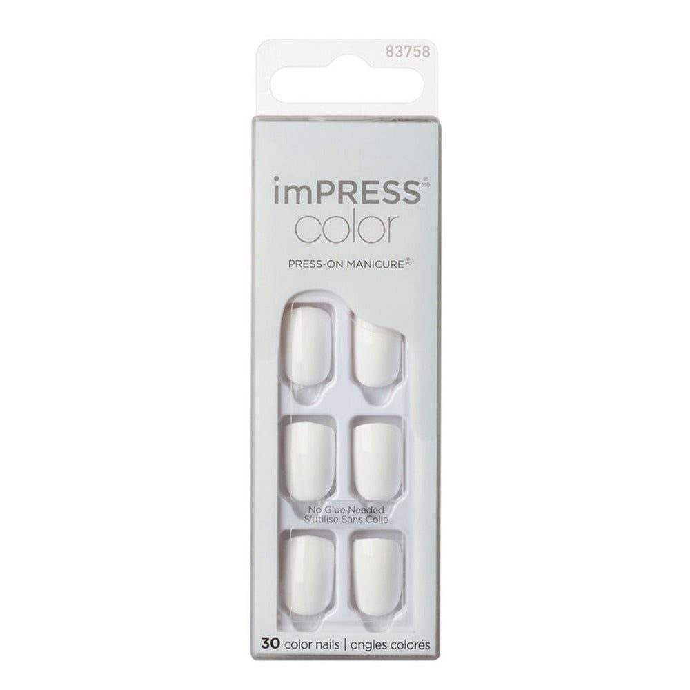 Kiss imPRESS Color Press On Manicure Frosting 30's - Easy Pharmacy LLC