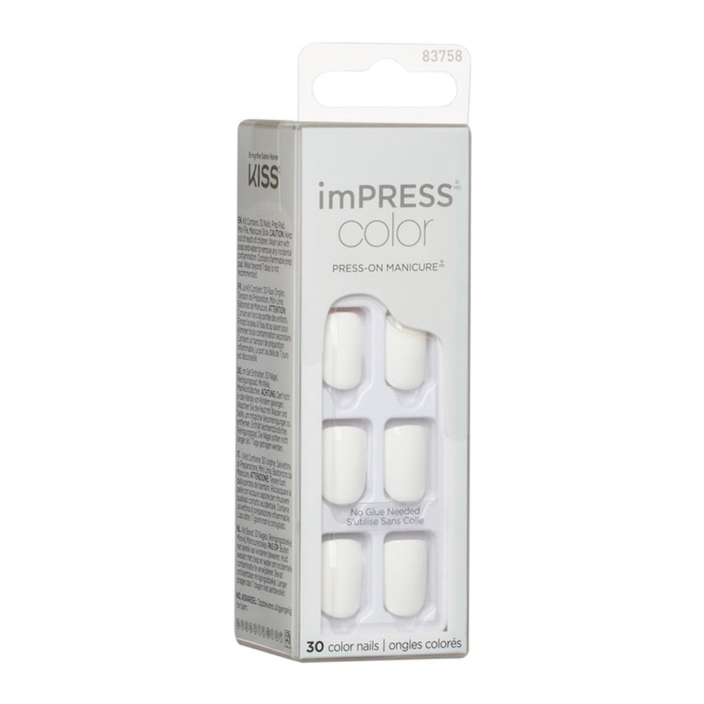 Kiss imPRESS Color Press On Manicure Frosting 30's - Easy Pharmacy LLC