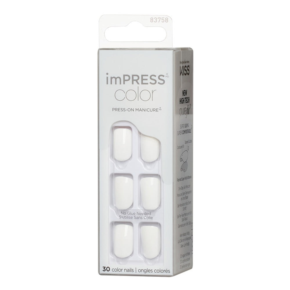 Kiss imPRESS Color Press On Manicure Frosting 30's - Easy Pharmacy LLC