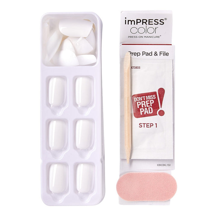 Kiss imPRESS Color Press On Manicure Frosting 30's - Easy Pharmacy LLC