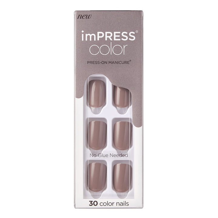 Kiss imPRESS Color Press On Manicure Taupe Prize 30's - Easy Pharmacy LLC