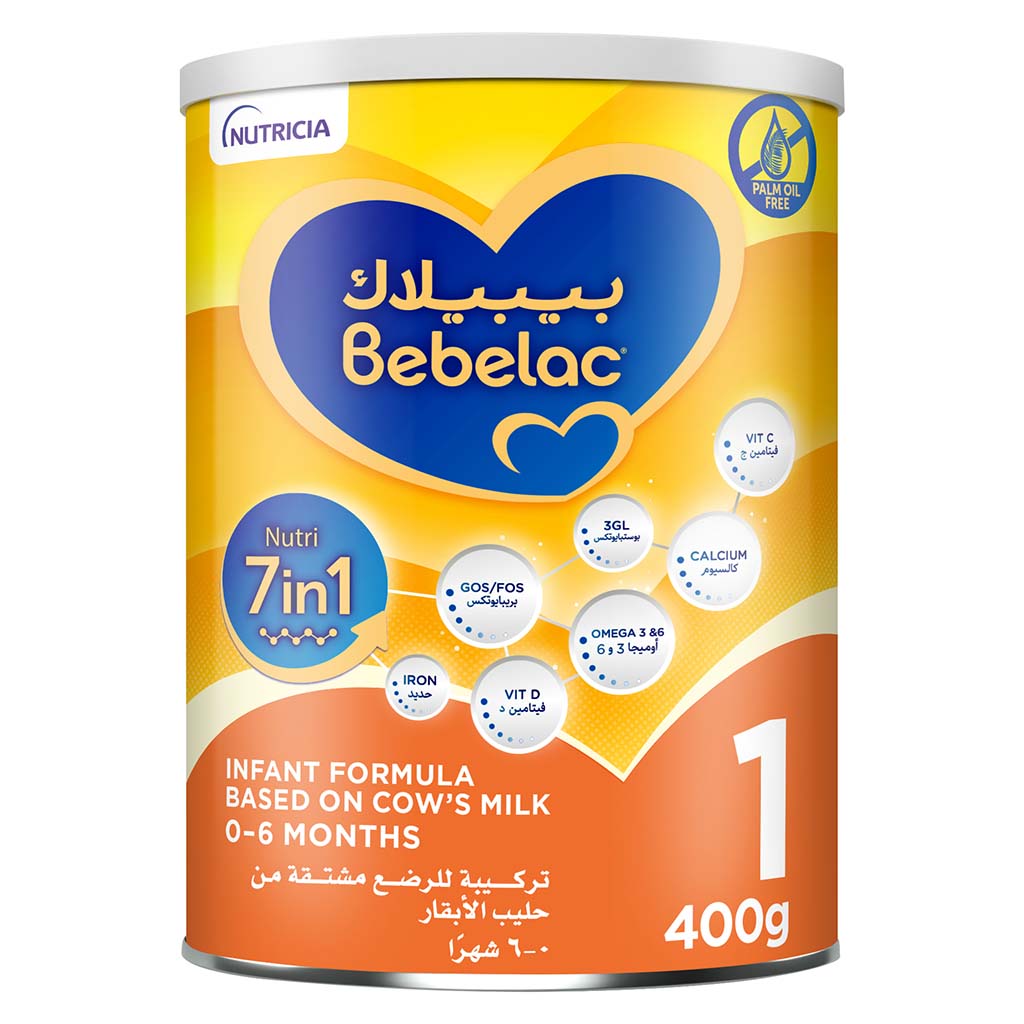 Bebelac Nutri 7 In 1 Stage 1 Baby Milk Formula For 0 To 6 Months 400g - Easy Pharmacy LLC