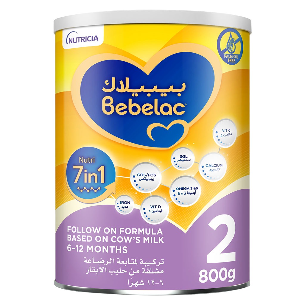 Bebelac Nutri 7 In 1 Stage 2 Infant Milk Formula For 6 To 12 Months 800g - Easy Pharmacy LLC