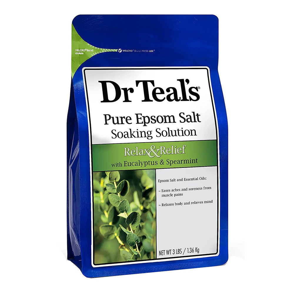 Dr Teal's Pure Epsom Salt Soaking Solution With Eucalyptus & Spearmint 1.36 Kg - Easy Pharmacy LLC