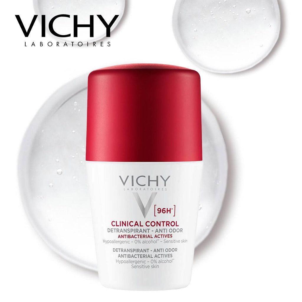 Vichy 96 Hour Clinical Control Dry Touch Anti-Odour Deodorant Roll-On For Women 50ml - Easy Pharmacy LLC