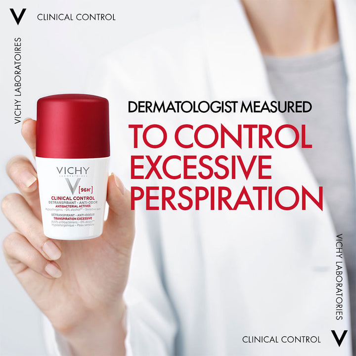 Vichy 96 Hour Clinical Control Dry Touch Anti-Odour Deodorant Roll-On For Women 50ml - Easy Pharmacy LLC