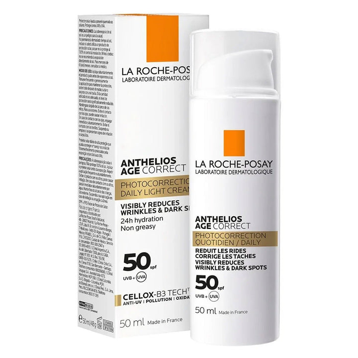 La Roche Posay Anthelios Age Correct SPF50 Anti-Ageing Invisible Sunscreen With Niacinamide 50ml - Easy Pharmacy LLC