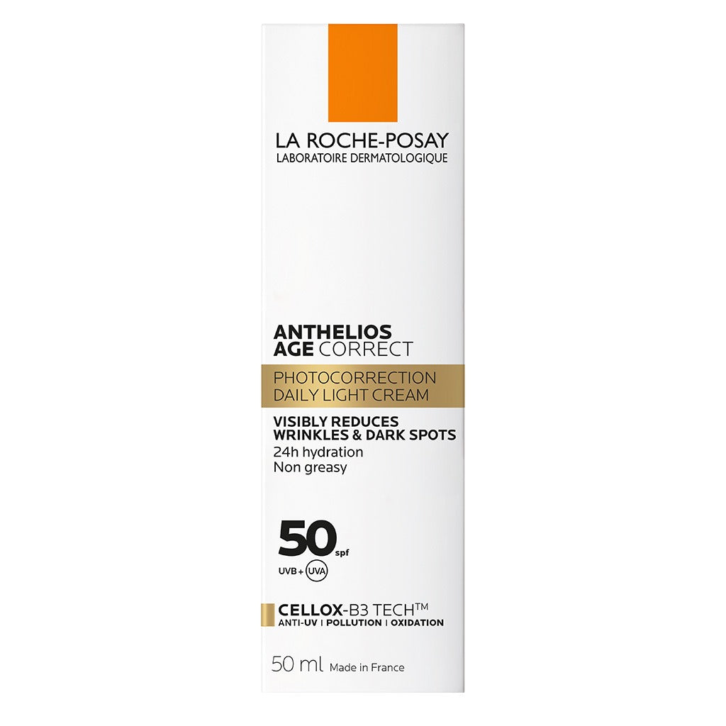 La Roche Posay Anthelios Age Correct SPF50 Anti-Ageing Invisible Sunscreen With Niacinamide 50ml - Easy Pharmacy LLC