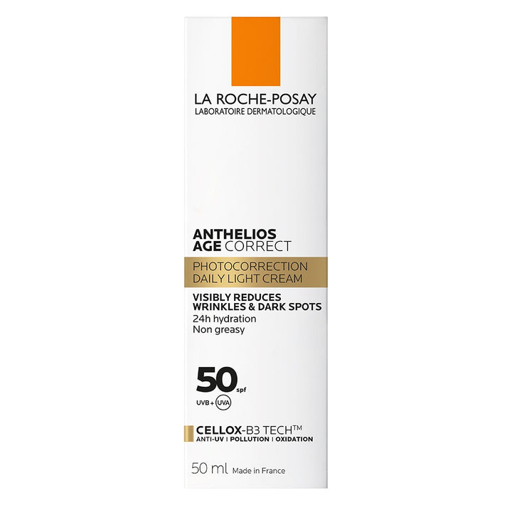 La Roche Posay Anthelios Age Correct SPF50 Anti-Ageing Invisible Sunscreen With Niacinamide 50ml - Easy Pharmacy LLC