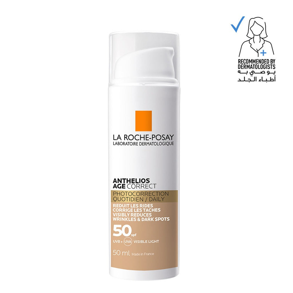 La Roche Posay Anthelios Age Correct SPF50 Tinted Anti-Ageing Invisible Sunscreen With Niacinamide 50ml - Easy Pharmacy LLC
