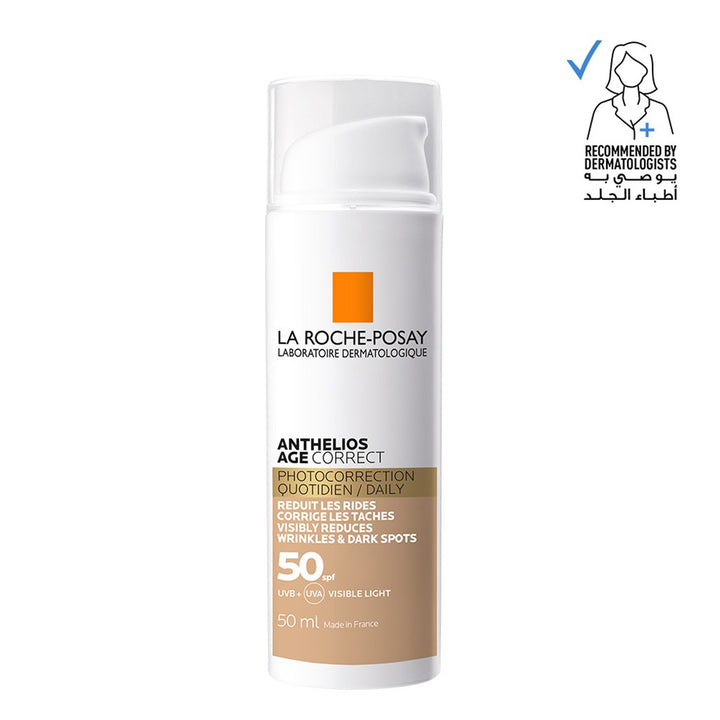 La Roche Posay Anthelios Age Correct SPF50 Tinted Anti-Ageing Invisible Sunscreen With Niacinamide 50ml - Easy Pharmacy LLC