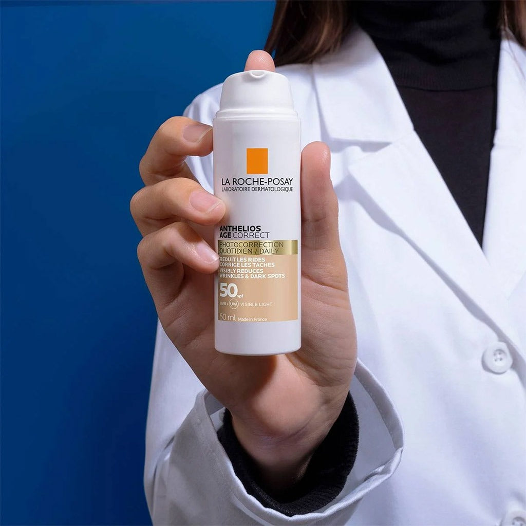 La Roche Posay Anthelios Age Correct SPF50 Tinted Anti-Ageing Invisible Sunscreen With Niacinamide 50ml - Easy Pharmacy LLC