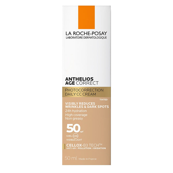La Roche Posay Anthelios Age Correct SPF50 Tinted Anti-Ageing Invisible Sunscreen With Niacinamide 50ml - Easy Pharmacy LLC