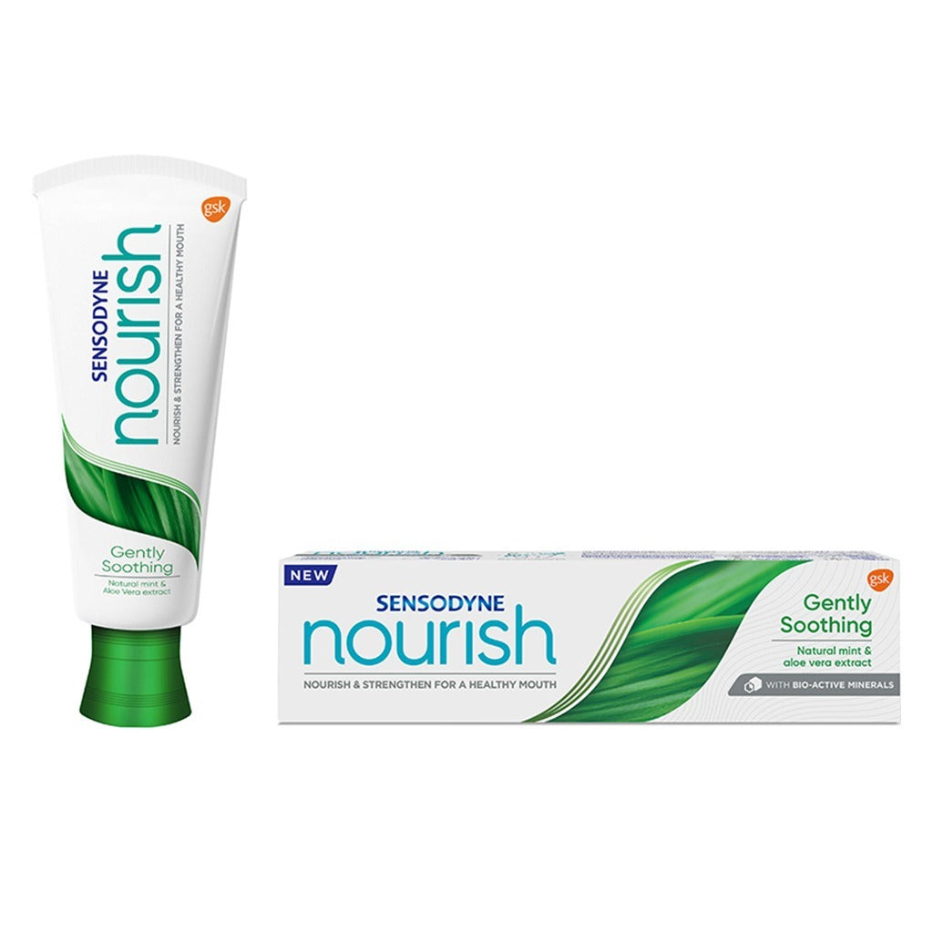 Sensodyne Nourish Gently Soothing Daily Toothpaste With Natural Mint & Aloe Vera Extract 75ml - Easy Pharmacy LLC