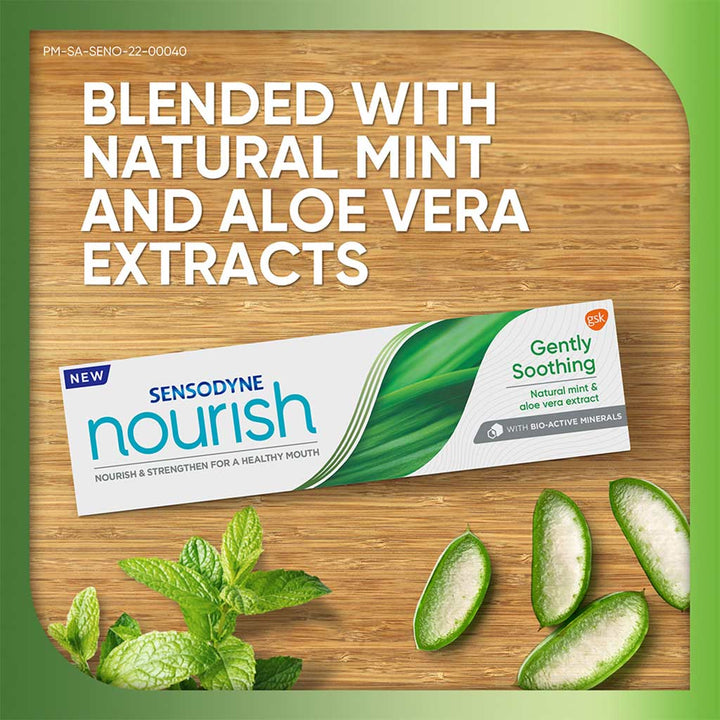 Sensodyne Nourish Gently Soothing Daily Toothpaste With Natural Mint & Aloe Vera Extract 75ml - Easy Pharmacy LLC