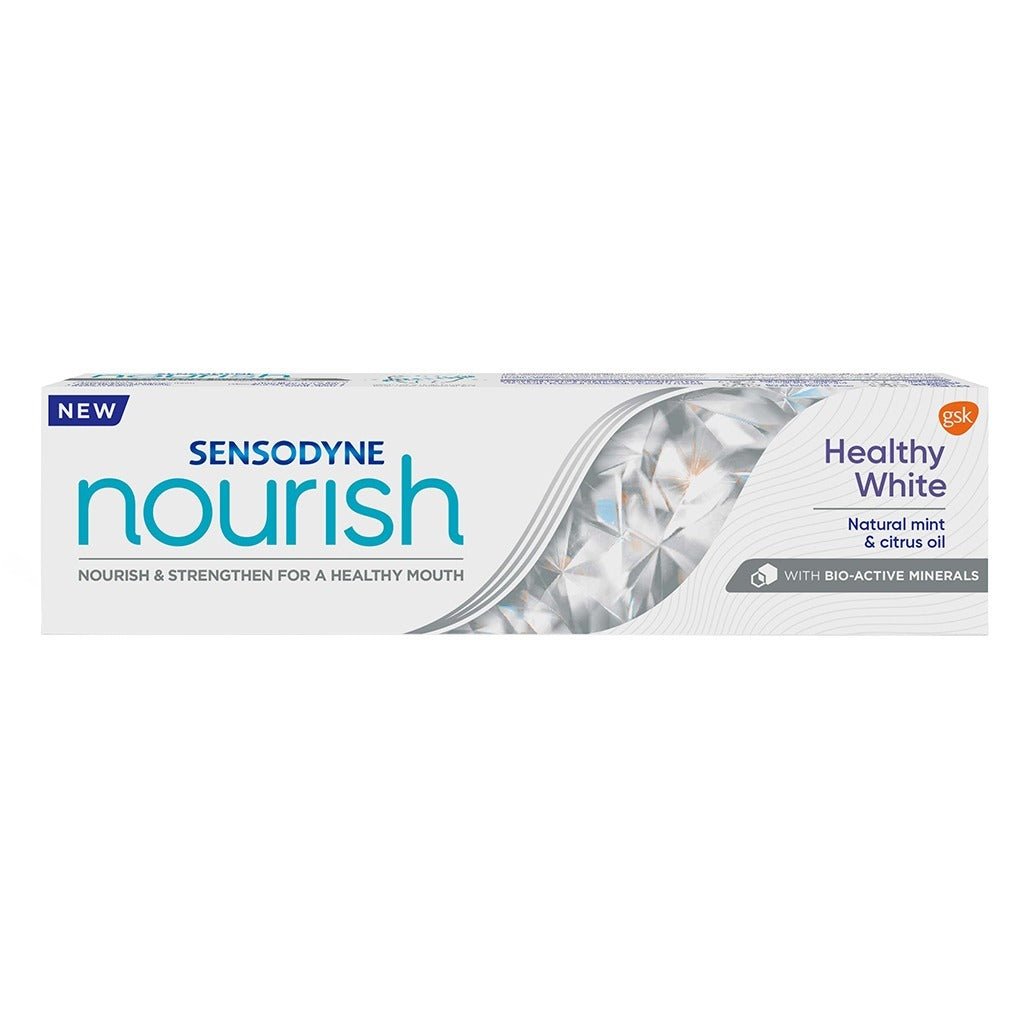 Sensodyne Nourish Healthy White Toothpaste With Natural Mint & Citrus Oil 75ml - Easy Pharmacy LLC
