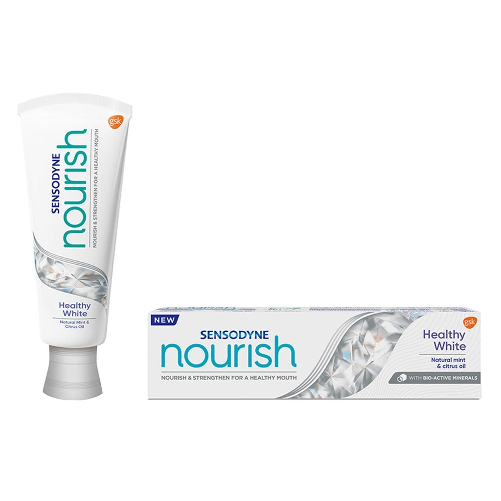 Sensodyne Nourish Healthy White Toothpaste With Natural Mint & Citrus Oil 75ml - Easy Pharmacy LLC