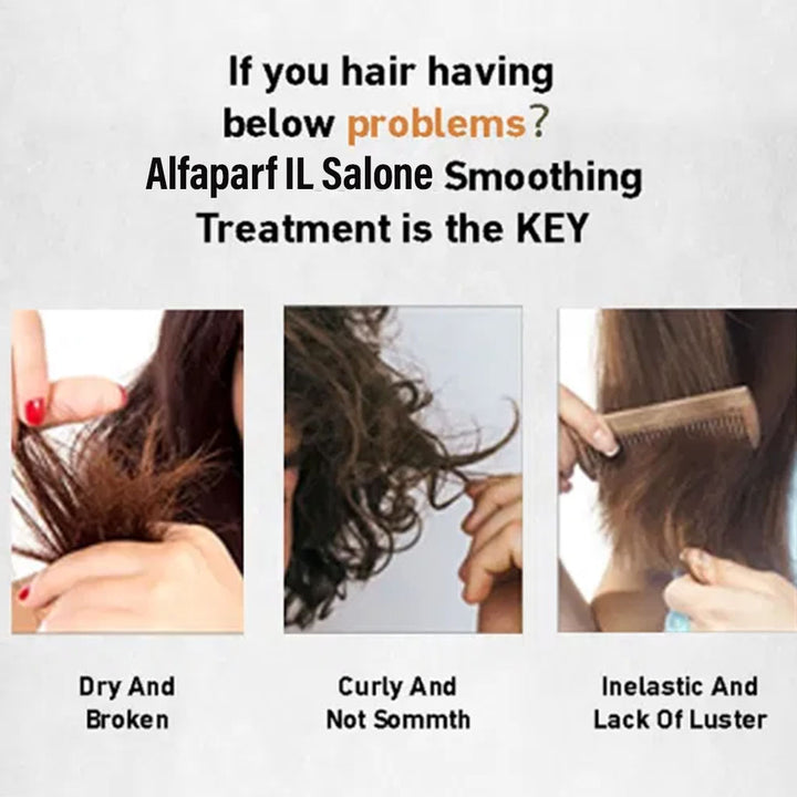 Alfaparf IL Salone Milano Semi Permanent Hair Straightening Treatment Kit With Keratin & Argan Oil Kit For Damaged Hair - Easy Pharmacy LLC