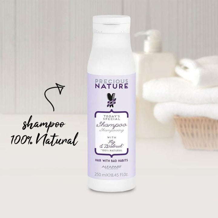 Alfaparf Milano Precious Nature Restructuring Shampoo With Fig & Walnut For Hair With Bad Habits 250ml - Easy Pharmacy LLC