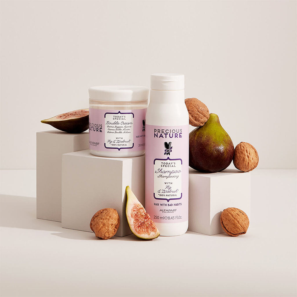 Alfaparf Milano Precious Nature Double Cream Restructuring Hair Mask With Fig & Walnut For Hair With Bad Habits 200ml - Easy Pharmacy LLC
