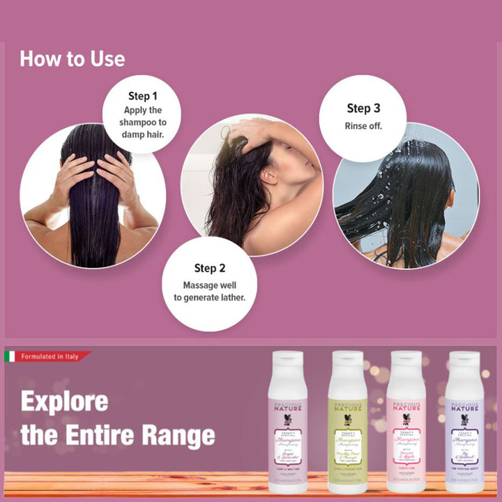 Alfaparf Milano Precious Nature Curly & Wavy Hair Shampoo With Grape & Lavender 250ml - Easy Pharmacy LLC