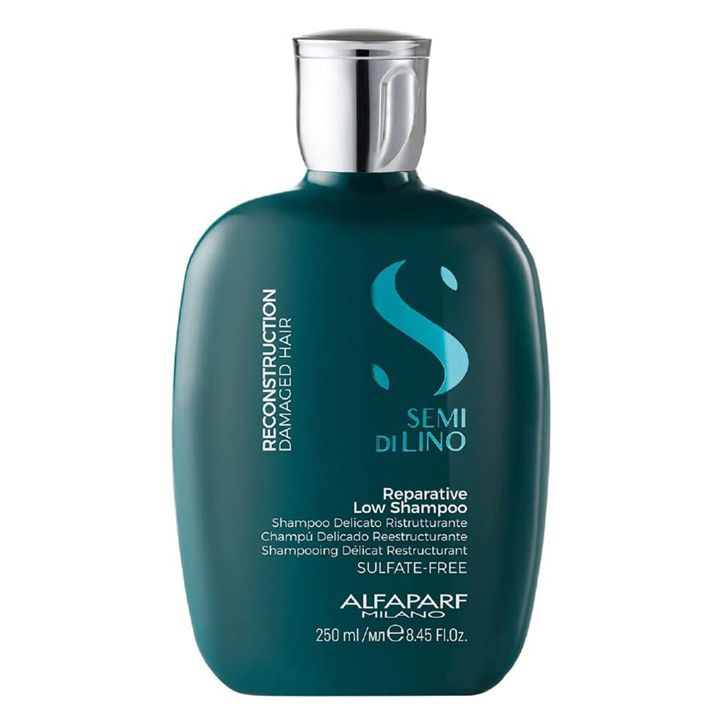 Alfaparf Milano Semi Di Lino Reconstruction Reparative Sulfate Free Low Shampoo, Professional Reconstruction Treatment For Damaged Hair 250ml - Easy Pharmacy LLC