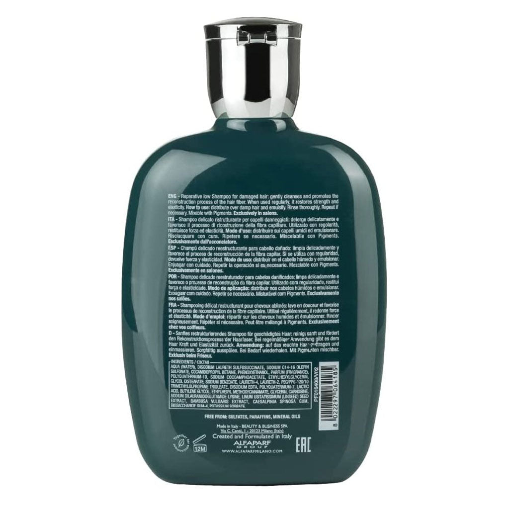 Alfaparf Milano Semi Di Lino Reconstruction Reparative Sulfate Free Low Shampoo, Professional Reconstruction Treatment For Damaged Hair 250ml - Easy Pharmacy LLC