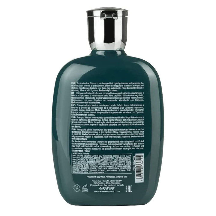 Alfaparf Milano Semi Di Lino Reconstruction Reparative Sulfate Free Low Shampoo, Professional Reconstruction Treatment For Damaged Hair 250ml - Easy Pharmacy LLC