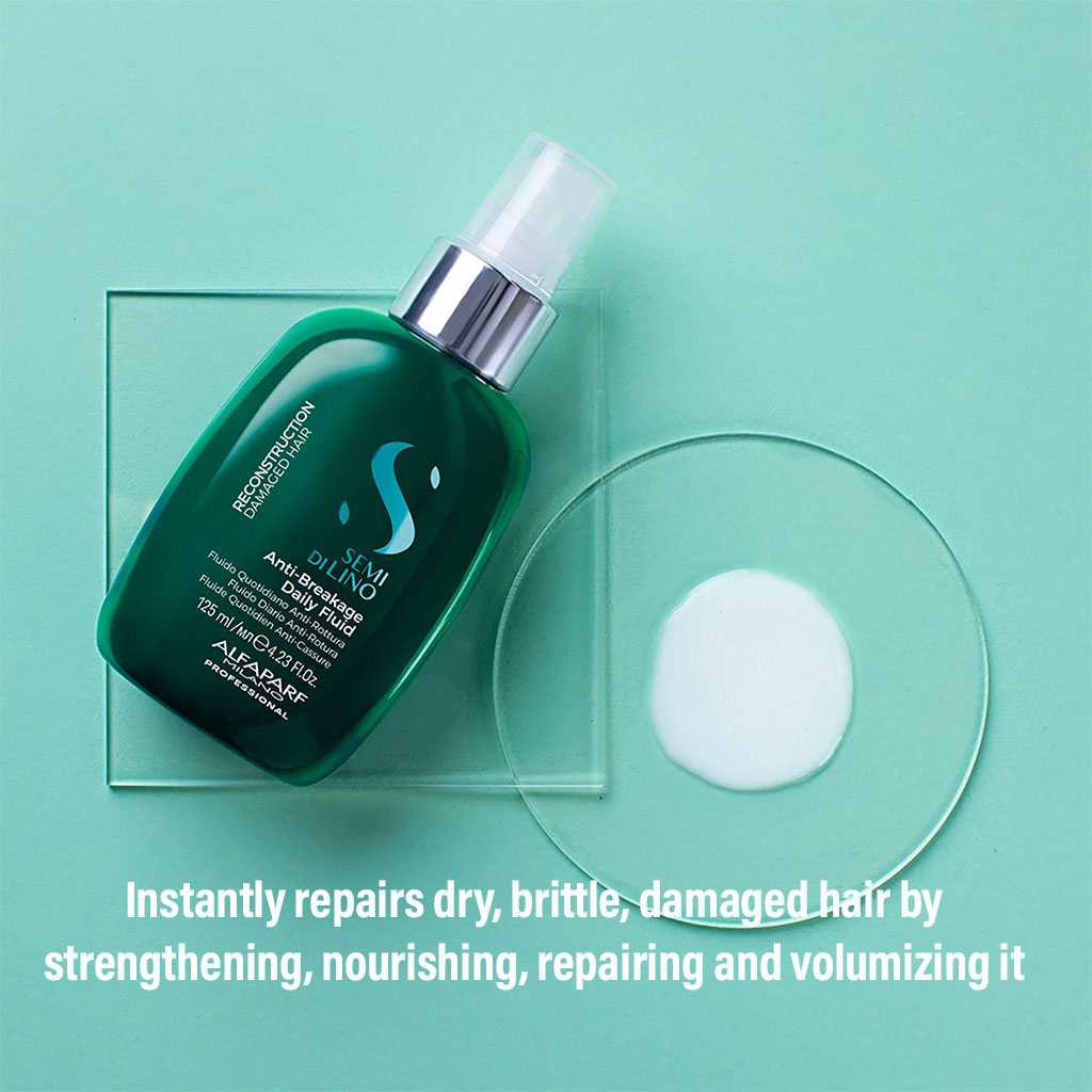 Alfaparf Milano Semi Di Lino Reparative Anti-Breakage Fluid, Professional Reconstruction Treatment For Damaged Hair 125ml - Easy Pharmacy LLC