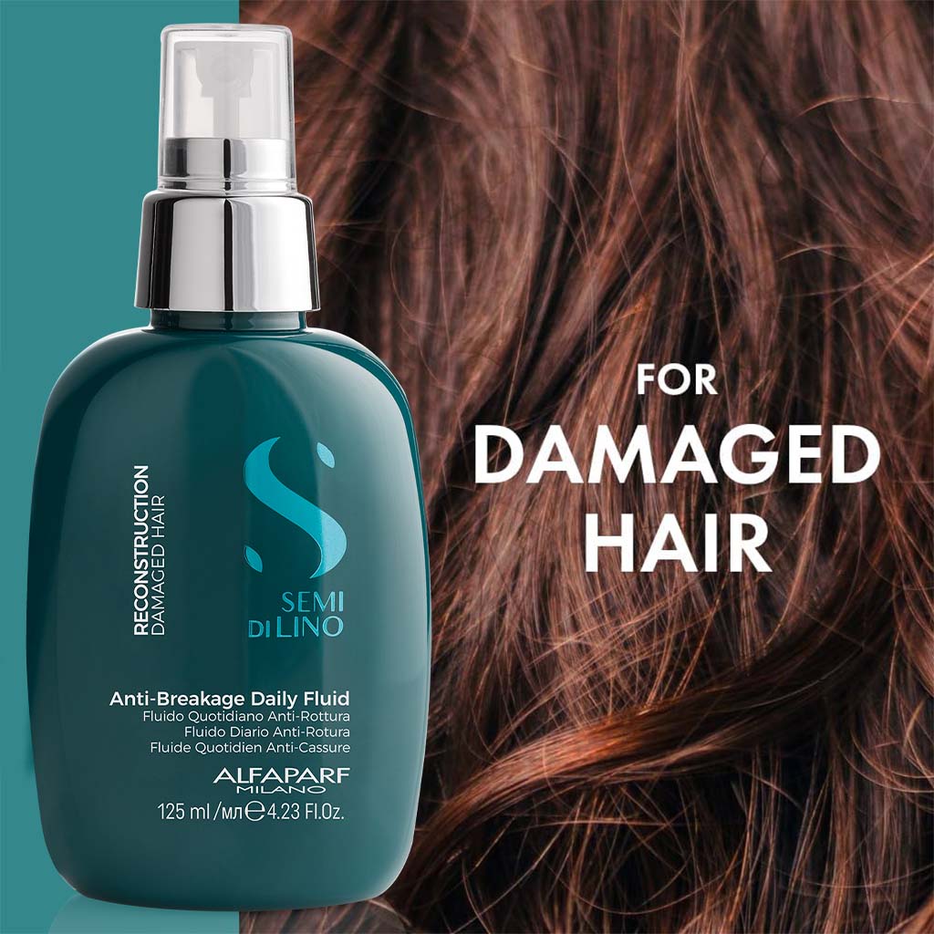 Alfaparf Milano Semi Di Lino Reparative Anti-Breakage Fluid, Professional Reconstruction Treatment For Damaged Hair 125ml - Easy Pharmacy LLC