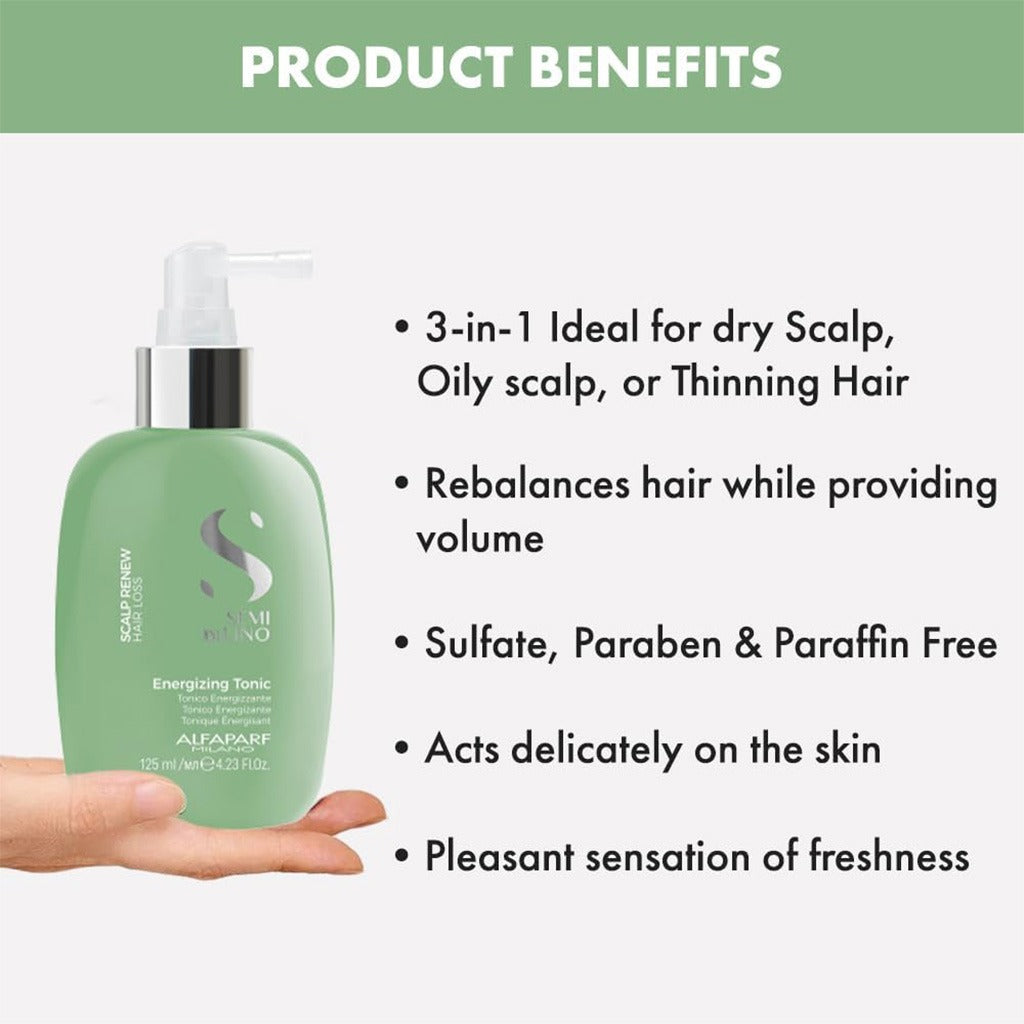 Alfaparf Milano Semi Di Lino Scalp Renew Energizing Tonic For Hair Loss 125ml - Easy Pharmacy LLC