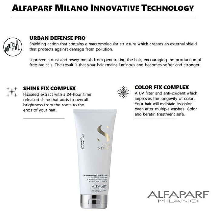 Alfaparf Milano Semi Di Lino Diamond Illuminating Conditioner 200ml - Easy Pharmacy LLC