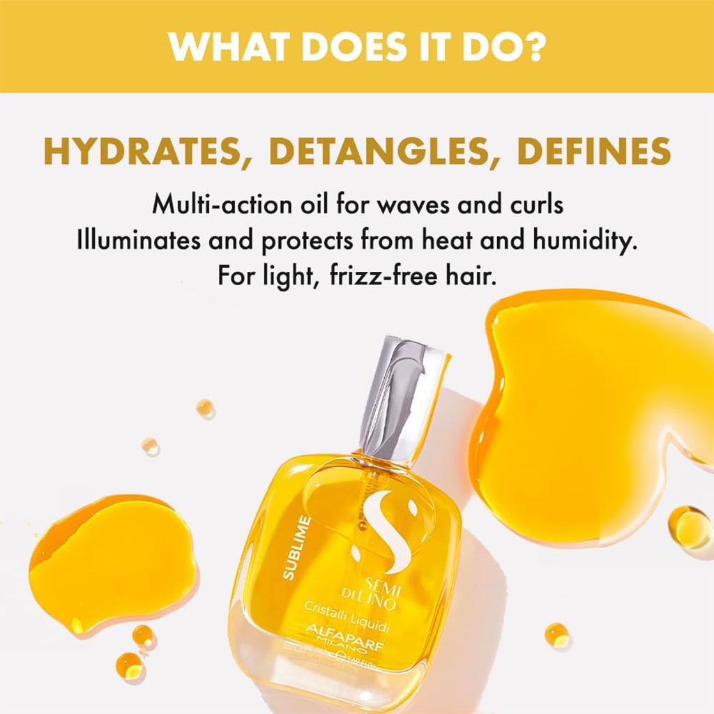 Alfaparf Milano Semi Di Lino Sublime Cristalli Liquidi Hair Serum With Thermal Protection 50ml - Easy Pharmacy LLC