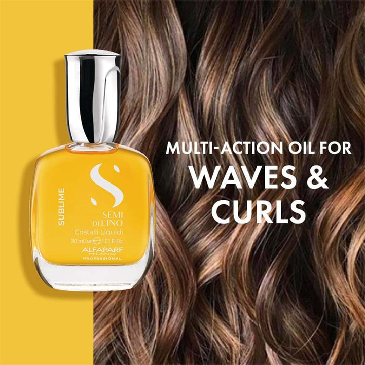 Alfaparf Milano Semi Di Lino Sublime Cristalli Liquidi Hair Serum With Thermal Protection 50ml - Easy Pharmacy LLC