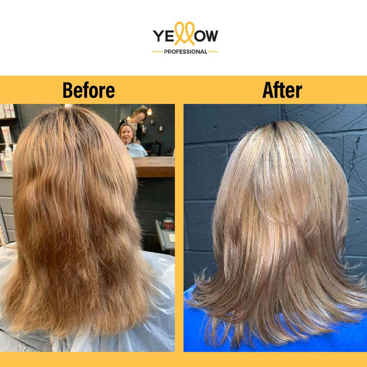 Alfaparf Yellow Liss Keratin Smoothing Treatment Kit, Semi Permanent Smoothing Treatment For Frizz Hair - Easy Pharmacy LLC
