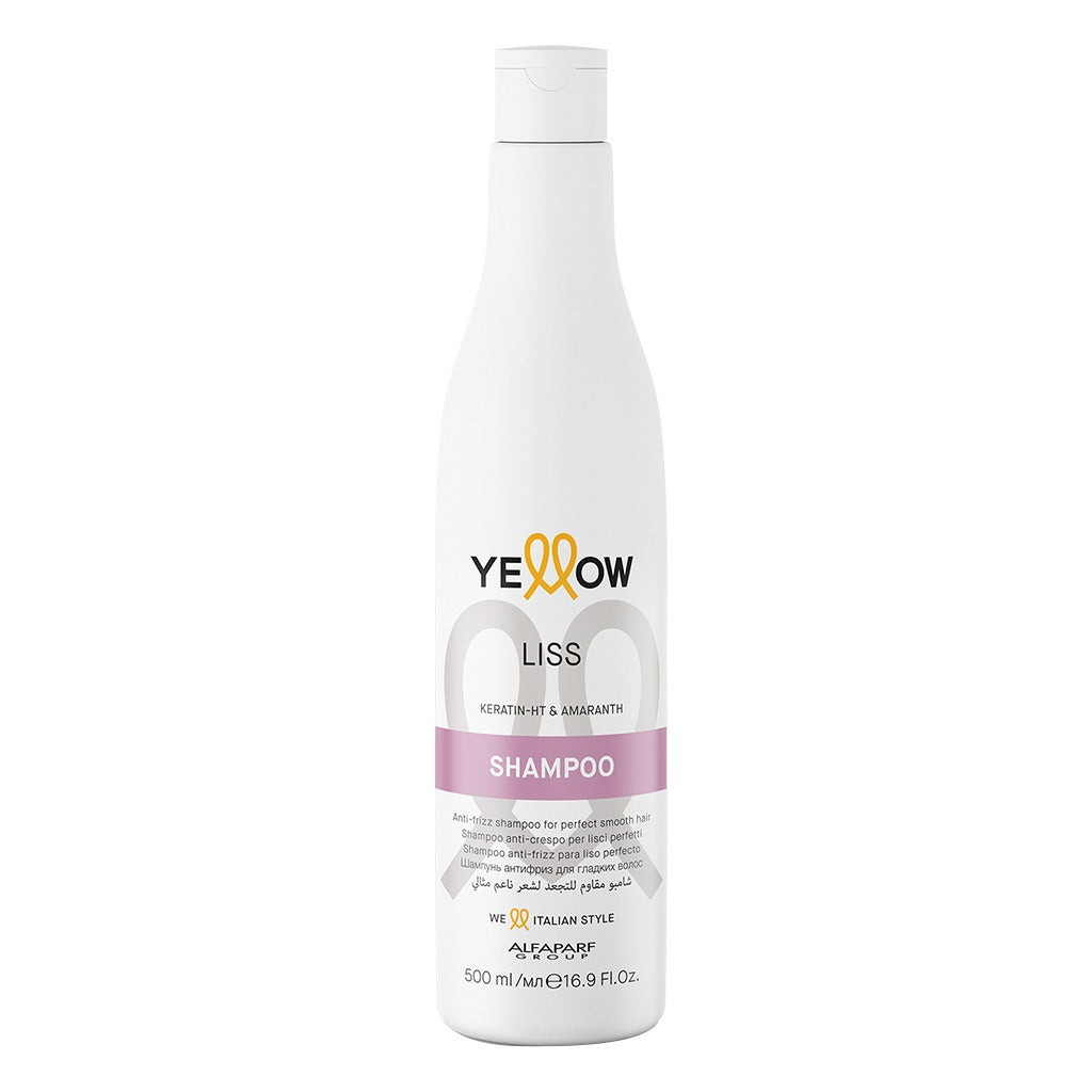 Alfaparf Yellow Liss Professional Anti-Frizz Smoothing Shampoo With Keratin HT & Amaranth For Frizz Hair 500ml - Easy Pharmacy LLC