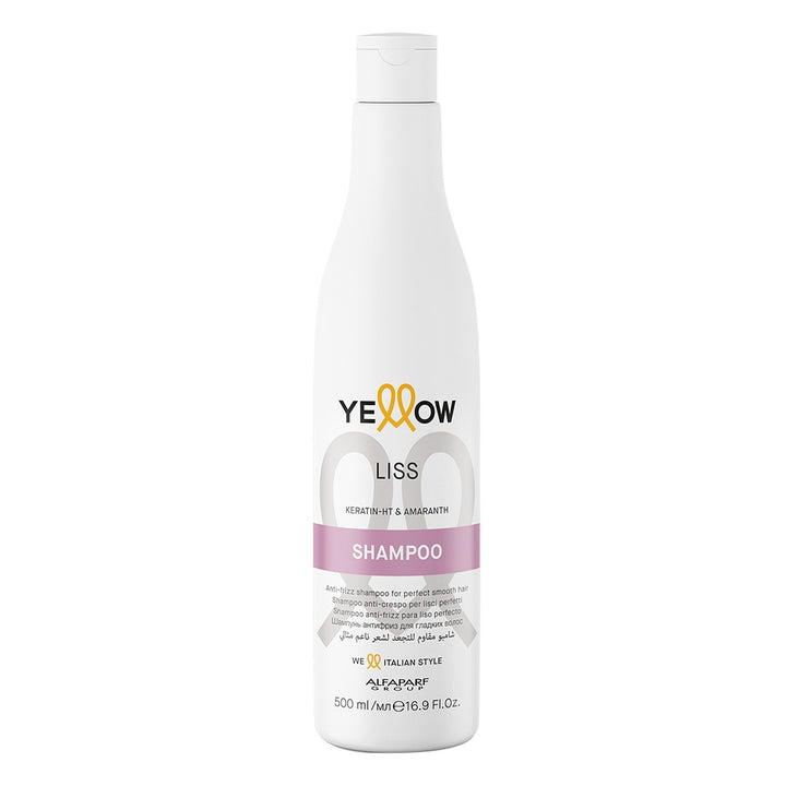 Alfaparf Yellow Liss Professional Anti-Frizz Smoothing Shampoo With Keratin HT & Amaranth For Frizz Hair 500ml - Easy Pharmacy LLC