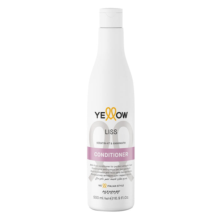 Alfaparf Yellow Liss Professional Anti-Frizz Smoothing Conditioner With Keratin HT & Amaranth For Frizz Hair 500ml - Easy Pharmacy LLC