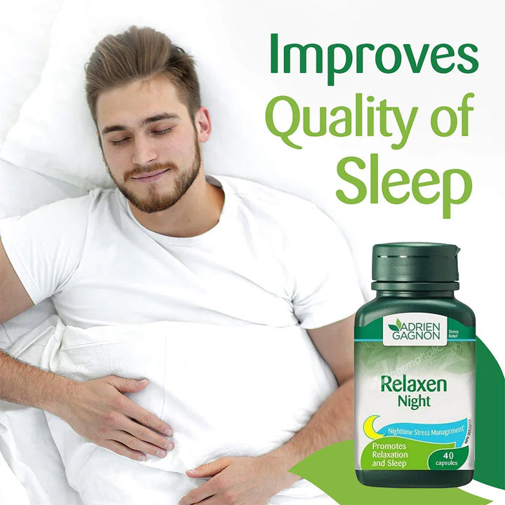 Adrien Gagnon Stress Management Relaxen Night Capsules 40's - Easy Pharmacy LLC