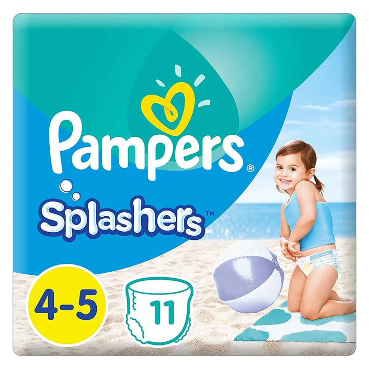 Pampers Splashers Baby Swim Pants, Size 4 To 5, 9-15Kg, Pack of 11's - Easy Pharmacy LLC