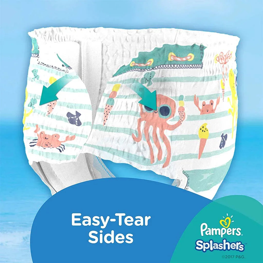 Pampers Splashers Baby Swim Pants, Size 4 To 5, 9-15Kg, Pack of 11's - Easy Pharmacy LLC