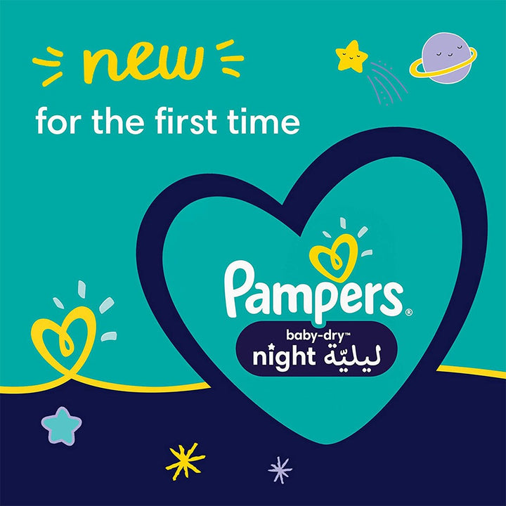 Pampers Baby-Dry Night Baby Diapers, Size 6, 14+Kg, Pack of 66's - Easy Pharmacy LLC