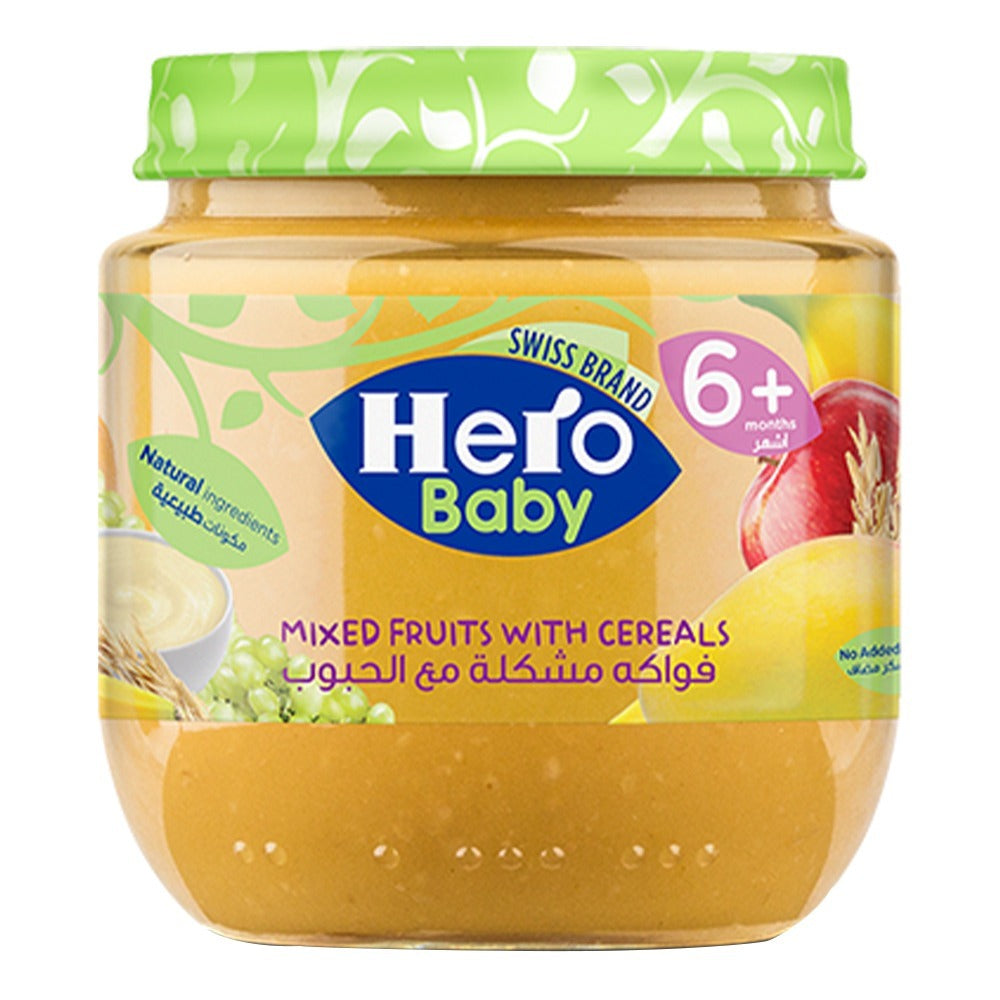 Hero Baby 6+ Months Mixed Fruits with Cereals Puree 125 g - Easy Pharmacy LLC