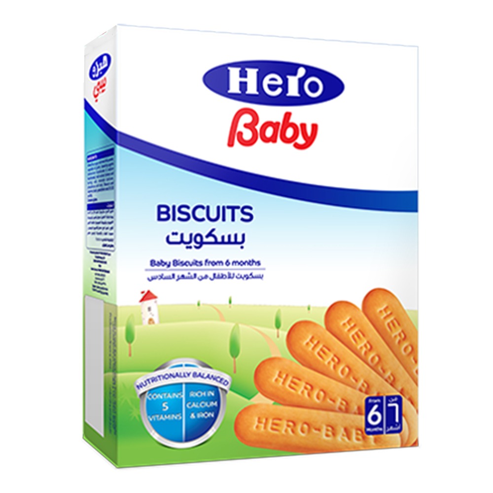 Hero Baby 6+ Months Baby Biscuits 180 g - Easy Pharmacy LLC