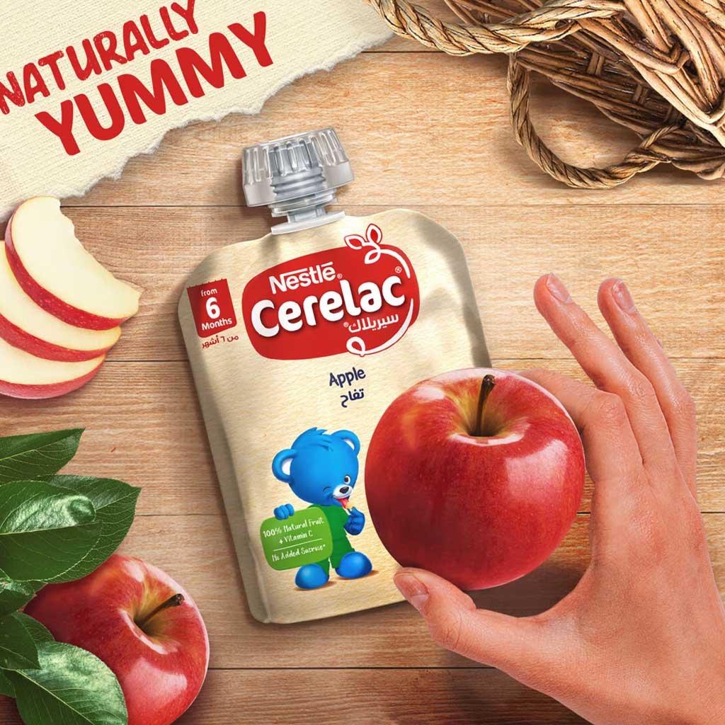 Nestle Cerelac 6+ Months Banana, Apple & Oats Puree Pouch 90 g - Easy Pharmacy LLC