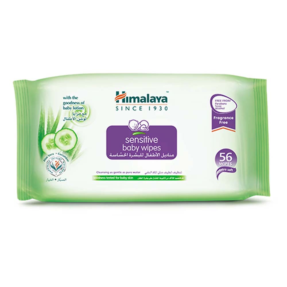 Himalaya Sensitive Baby Wipes 56's - Easy Pharmacy LLC