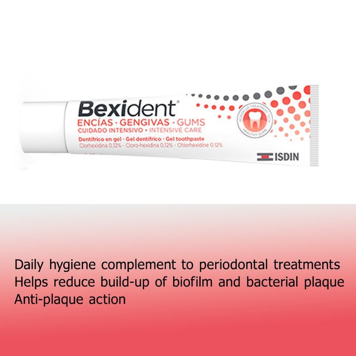 Isdin Bexident Gums Intensive Care Gel Toothpaste 75 mL - Easy Pharmacy LLC